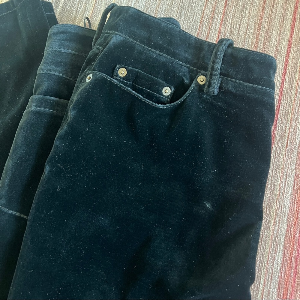 Louis Vuitton Black Velvet Flare Pants - Picture 14 of 16